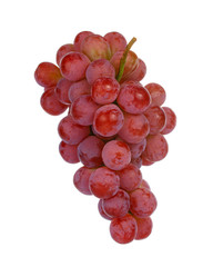 red grape isolated on white background