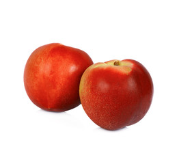  Nectarine isolated on white background