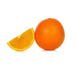 Orange  fruit isolated on white background