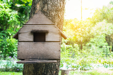 House of bird at the tree ,a little home for animal