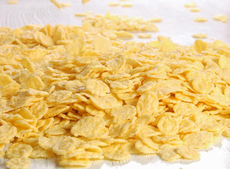 Oat flakes close-up. Healthy lifestyle
