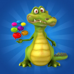 Fototapeta premium Fun crocodile