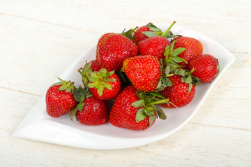 Strawberry in the bowl
