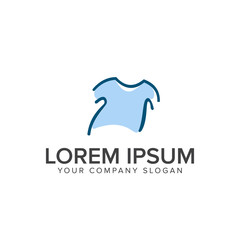shirt logo design concept template