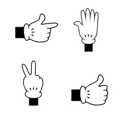 Human hand vector icon.