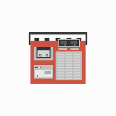 Retro magnetic cassette player