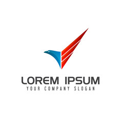 eagle logo design concept template