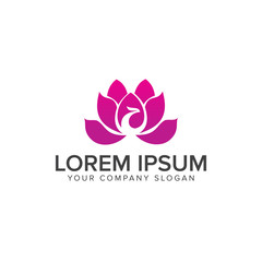 Spa aesthetic logo design concept template