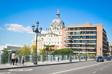 Fototapeta na wymiar Cityscape in Madrid, Spain