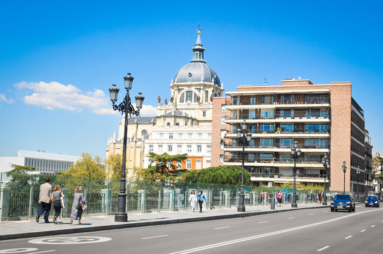 Cityscape in Madrid, Spain