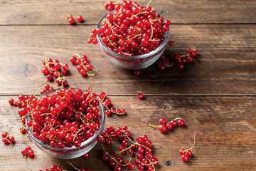 Red currants on the kitchen table