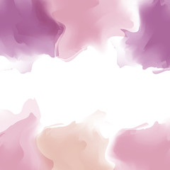 Multicolor watercolor background. Vector