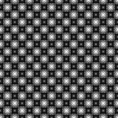Black and White Dimensional Abstract Seamless Pattern Illustration