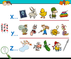 first letter of a word educational activity