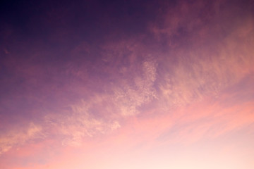 Fiery orange sunset sky. Beautiful sky.