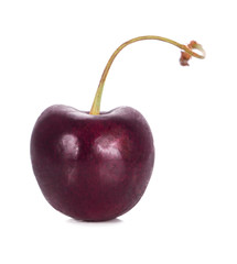 Sweet ripe cherry isolated on white background