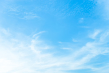 Blue sky with clouds background lines intersect.