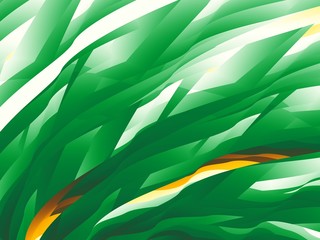 Green abstract fractal background with a dynamic pattern resembling grass. For various creative projects and designs, templates, layouts, pamphlets, decorative prints on textile, stationery etc.