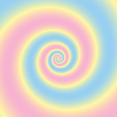 abstract swirling gradient pastel color circle vector background