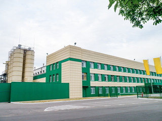 Fototapeta na wymiar Office building of a modern factory. Industrial concept