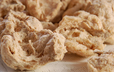 Wheat bran close-up. Healthy food. Lifestyle