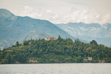 Landsachafts- und Seedetails vom Lago Maggiore