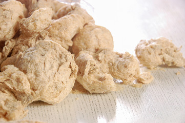 Wheat bran close-up. Healthy food. Lifestyle