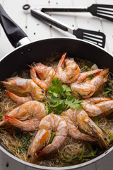 Baked shrimp vermicelli