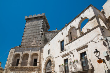Fototapeta na wymiar Ducal castle. Ceglie Messapica. Puglia. Italy. 