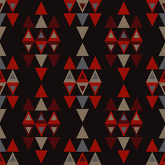 Ethnic boho seamless pattern. Retro motif. Textile rapport.