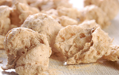 Wheat bran close-up. Healthy food. Lifestyle
