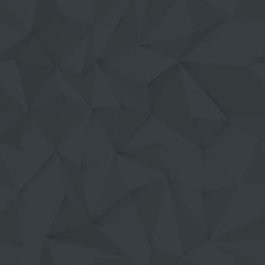 Obraz premium Monochromatyczny wzór trójkąta 3D, bezszwowe tło. Tekstura wektor wzór. Białe tło wzór Low Poly