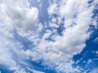 Blue sky and clouds sky in France
