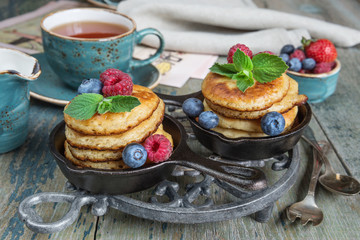Pancakes with berries