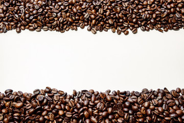 Isolated coffee beans
