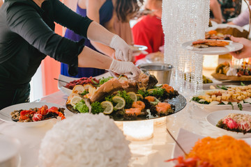 catering service buffet wedding event