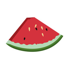 slice watermelon fruit juicy fresh harvest