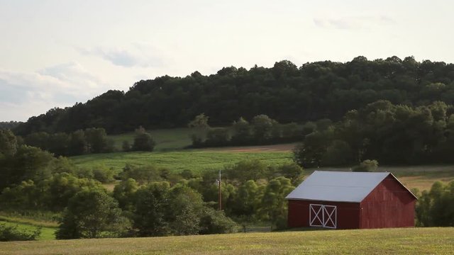 Timelapse of a Farm in the Countryside of Pennsylvania