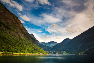 Fototapeta na wymiar Geiranger fjord, Norway.