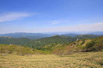Fototapeta premium 徳島県 剣山山頂 山頂から見た風景