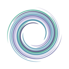 Vector swirling backdrop. Spiral liquid varicoloured surface.