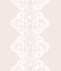 Floral lace border