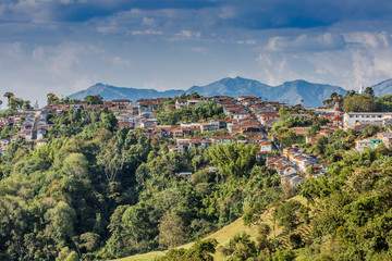 Fototapeta premium Salamina Cityscape Skyline Caldas in Colombia South America
