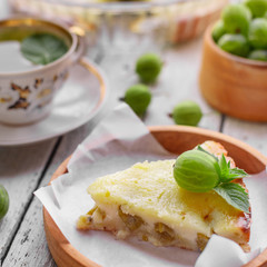 homemade gooseberry pie