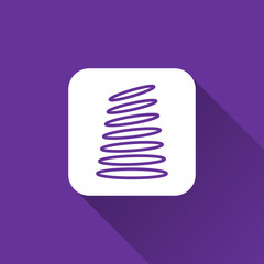 damper icon with long shadow