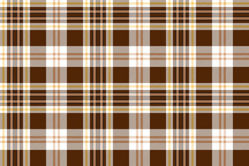 Check brown beige textile seamless pattern