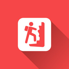 flat climbing icon