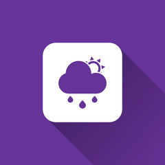 flat rain icon