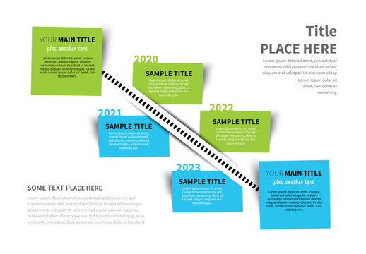 Diagonal Timeline Infographic Layout