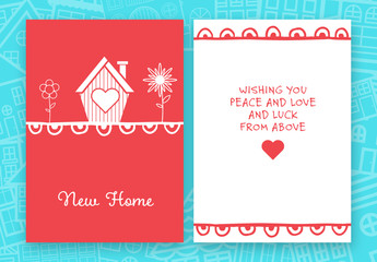 New House Greeting Card Layout 2